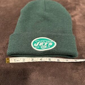 New York Jet football Unisex Sz: OS Green Embroidered Patch Beanie Winter Hat.